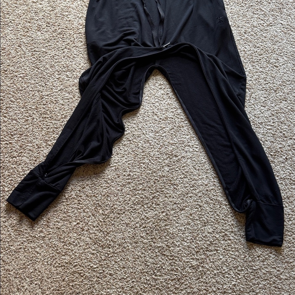 Onepiece Norwegian Norway Woman’s Black Bamboo V-Neck Sleeveless Jumpsuit Small - Picture 9 of 16